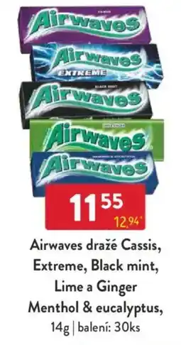 Qanto Airwaves draže Cassis, Extreme, Black mint, Lime a Ginger Menthol & eucalyptus nabídka