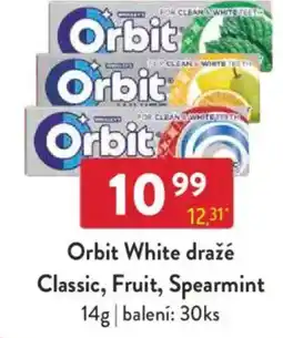 Qanto Orbit White dražé Classic, Fruit, Spearmint nabídka