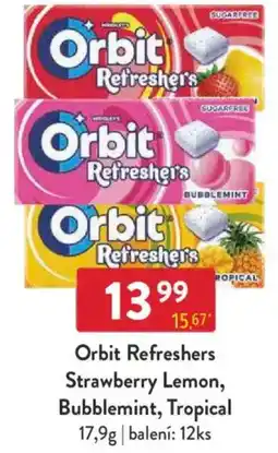 Qanto Orbit Refreshers Strawberry Lemon, Bubblemint, Tropical nabídka