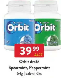Qanto Orbit dražé Spearmint, Peppermint nabídka