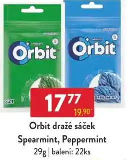 Qanto Orbit dražé sáček Spearmint, Peppermint nabídka