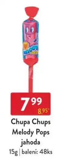 Qanto Chupa Chups Melody Pops jahoda nabídka