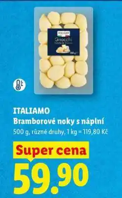 Lidl ITALIAMO Bramborové noky s náplní nabídka