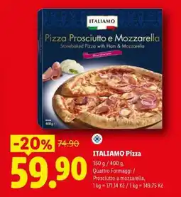 Lidl ITALIAMO Pizza nabídka