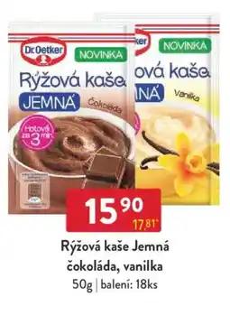 Qanto Dr.Oetker Rýžová kaše Jemná čokoláda, vanilka nabídka