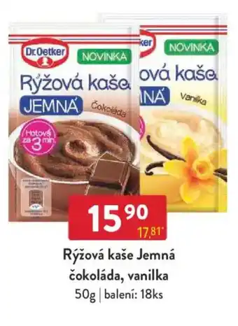 Qanto Dr.Oetker Rýžová kaše Jemná čokoláda, vanilka nabídka
