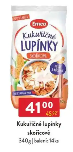 Qanto Emco Kukuřičné lupínky skořicové nabídka