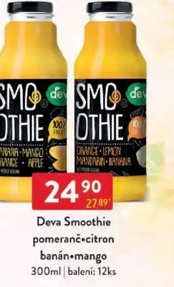 Qanto Deva Smoothie pomeranč citron banán mango nabídka