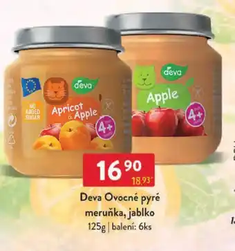 Qanto Deva Ovocné pyré meruňka, jablko nabídka