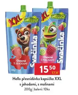 Qanto Hello přesnídávka kapsička XXL s jahodami, s malinami nabídka