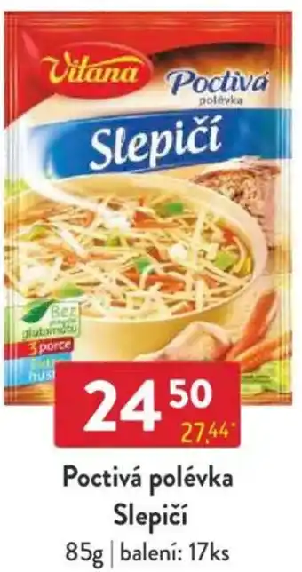 Qanto Vitana Poctivá polévka Slepičí nabídka