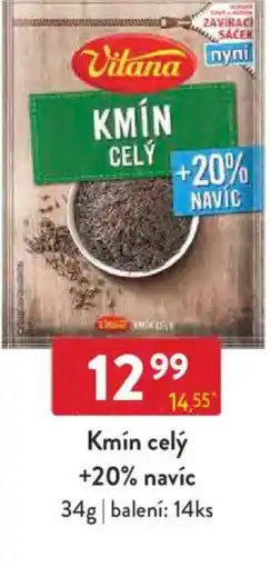 Qanto Vitana Kmín celý +20% navíc nabídka