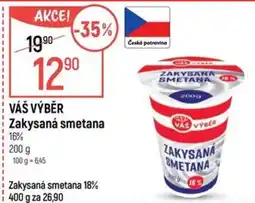 Globus VÁŠ VÝBĚR Zakysaná smetana 16% nabídka