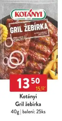 Qanto Kotányi Gril žebírka nabídka