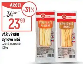 Globus VÁŠ VÝBĚR Sýrové nitě nabídka