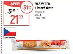 Globus VÁŠ VÝBĚR Listové těsto nabídka