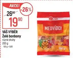Globus VÁŠ VÝBĚR Želé bonbony nabídka