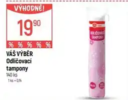 Globus VÁŠ VÝBĚR Odličovací tampony nabídka