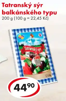 CBA Tatranský sýr balkánského typu nabídka