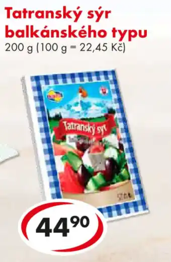 Tatranský sýr balkánského typu