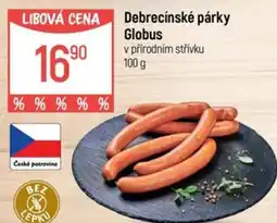 Globus Debrecínské párky Globus nabídka
