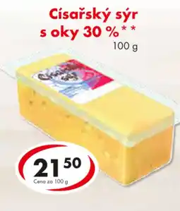 CBA Císařský sýr s oky 30% nabídka