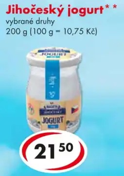 CBA Jihočeský jogurt nabídka