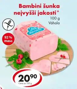 CBA Bambini šunka nejvyšší jakosti nabídka