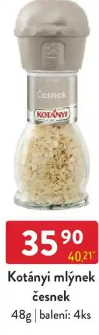 Qanto Kotányi mlýnek česnek nabídka