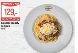 Globus Boloňské špagety se sýrem nabídka