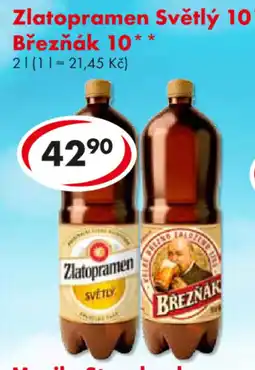 CBA Zlatopramen Světlý 10* Březňák 10 nabídka