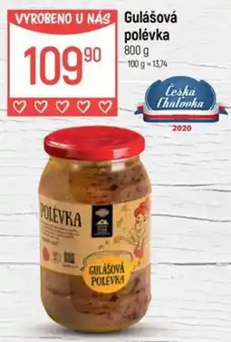 Globus Gulášová polévka nabídka