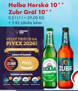 CBA Holba Horská 10** Zubr Grál 10* nabídka