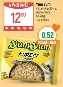 Globus Yum Yum instantní polévka nabídka