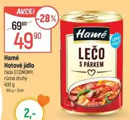 Globus Hamé Hotové jídlo nabídka