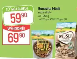 Globus Bonavita Müsli nabídka