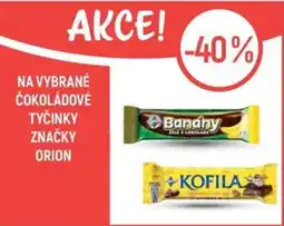 Globus Na vybrané čokoládové tyčinky značky orion nabídka
