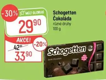 Globus Schogetten Čokoláda nabídka