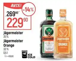 Globus Jägermeister 35% Jägermeister Orange 33% nabídka