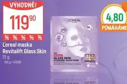 Globus L'oreal maska Revitalift Glass Skin nabídka