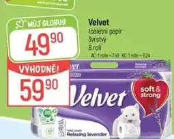 Globus Velvet toaletni papir nabídka