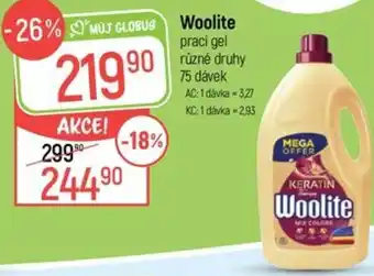 Globus Woolite prací gel nabídka