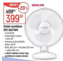 Globus Stolní ventilátor SFE 3027WH nabídka