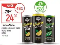 Globus Lemon Soda sycený ochucený nápoj nabídka