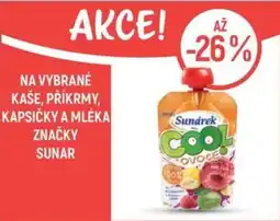 Globus Na vybrané kaše, příkrmy, kapsičky a mléka značky sunar nabídka