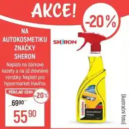 Globus Na autokosmetiku značky sheron nabídka