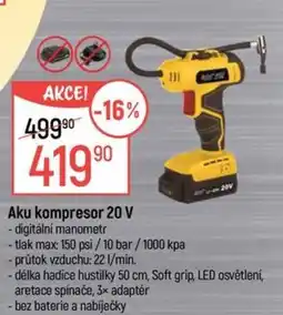 Globus Aku kompresor 20 V nabídka