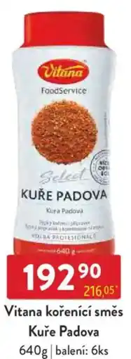 Qanto Vitana kořenící směs Kuře Padova nabídka