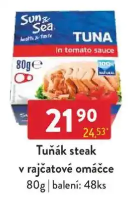 Qanto Tuňák steak v rajčatové omáčce nabídka