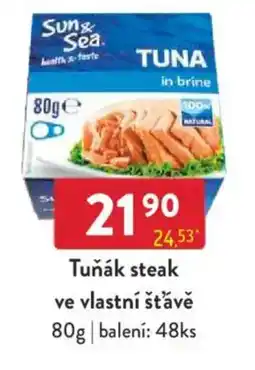 Qanto Tuňák steak ve vlastní šťávě nabídka